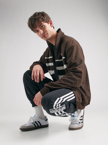 Giacca di felpa 'Q12' di ADIDAS ORIGINALS in marrone