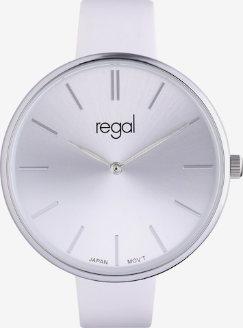 Lucardi Analog Watch 'Einfach' in Silver: front