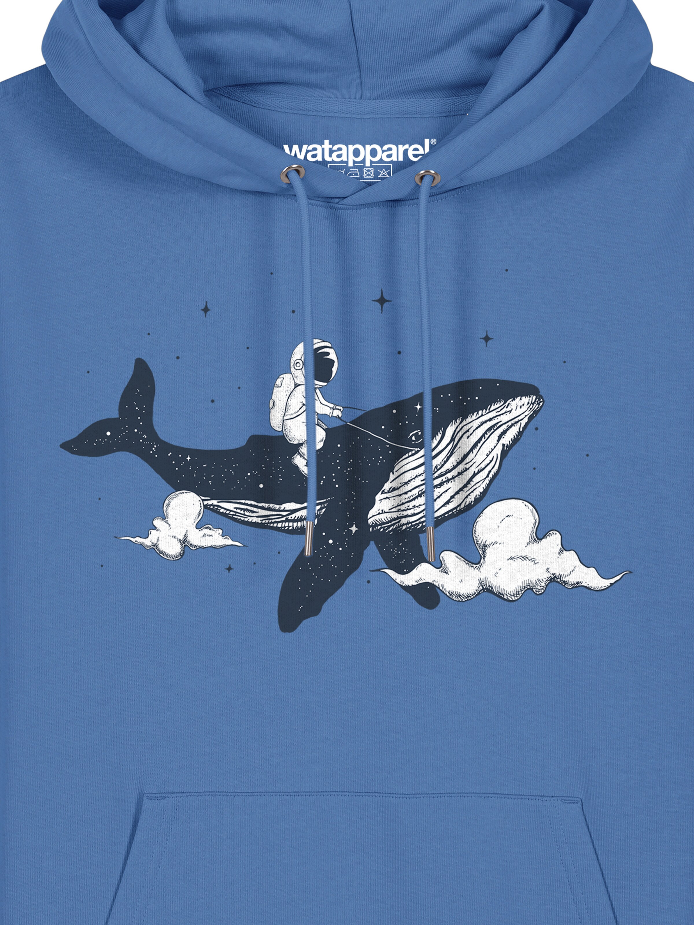 Watapparel Sweatshirt 'Spacewhale' in Blue