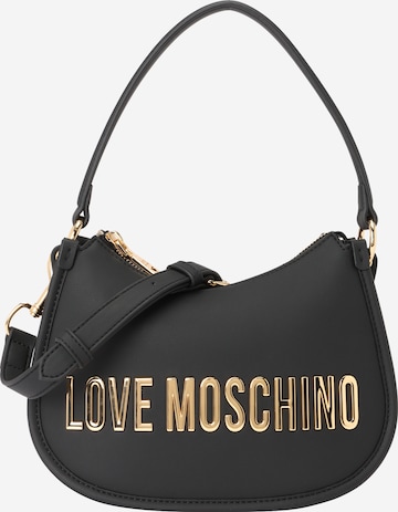 melns Love Moschino Pleca soma: no priekšpuses