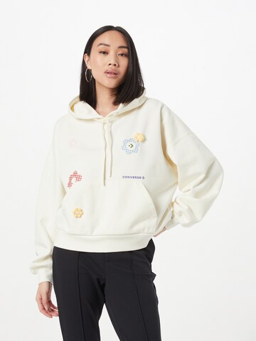 CONVERSE Sweatshirt in Weiß: predná strana