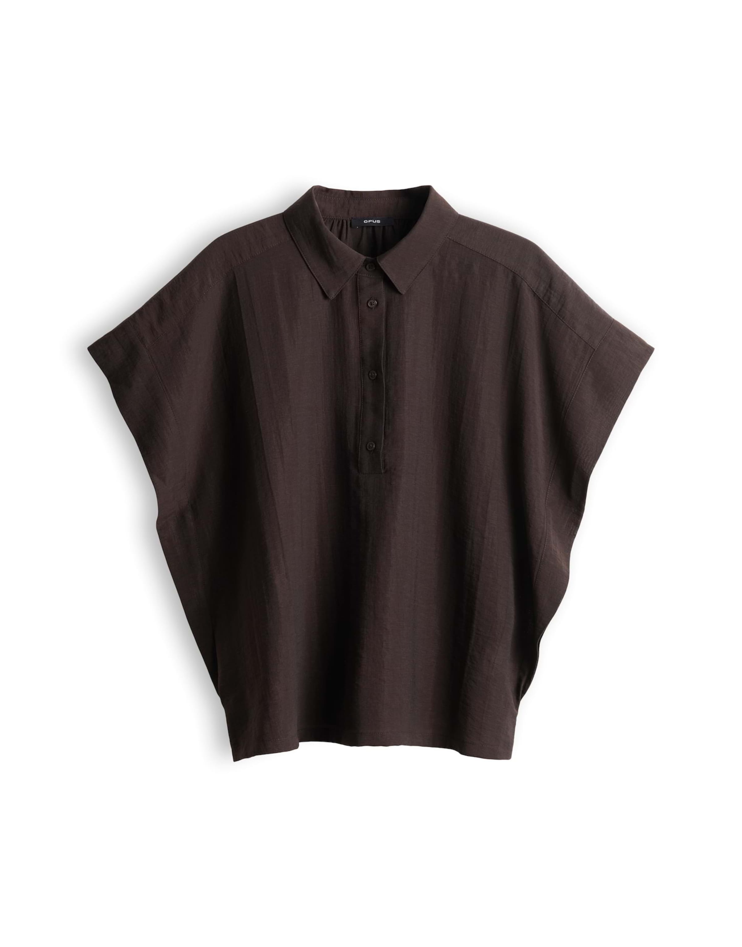OPUS - Blusa 'Festelle' en marrón: frente