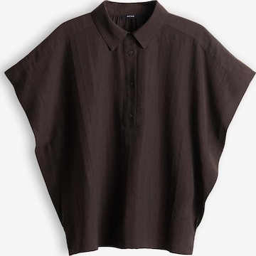 OPUS - Blusa 'Festelle' en marrón: frente