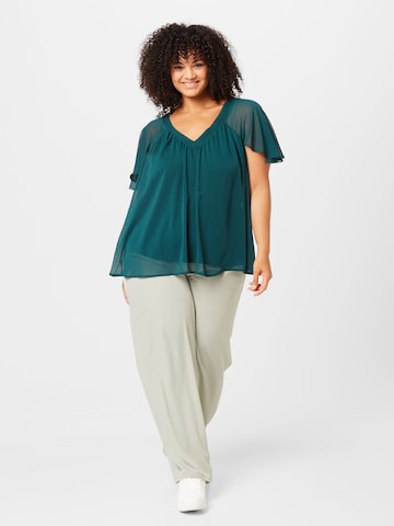 Zizzi Bluse 'AGNES' in Grün