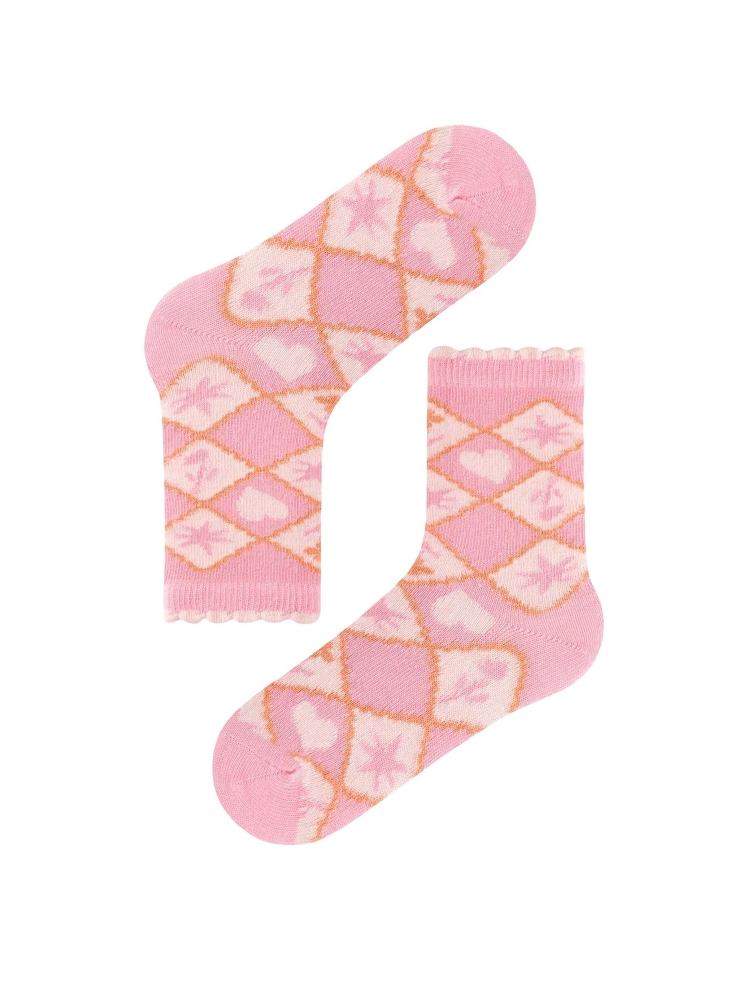 Penti Sokken 'PENTI Mädchen Funny Geblümte Baumwoll-2er-Pack Socken' in Gemengde kleuren