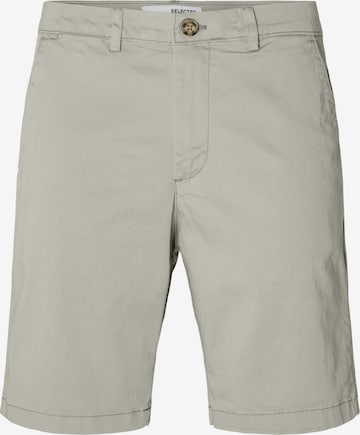 Coupe slim Pantalon chino 'MILES FLEX' SELECTED HOMME en beige : devant