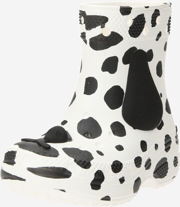 Crocs Stiefel 'Classic I AM Dalmatian' in Weiß: predná strana