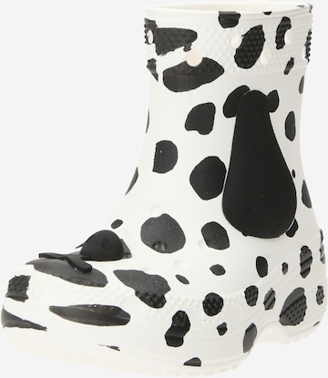 Crocs Regenlaarzen 'Classic I AM Dalmatian' in Wit: voorkant