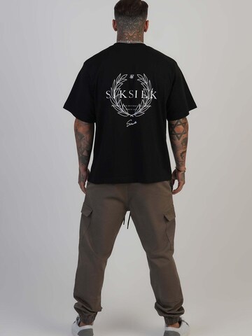 SikSilk Regular Sporthose 'Slim Fit Cargos'‌‌‌‌‌ in Braun