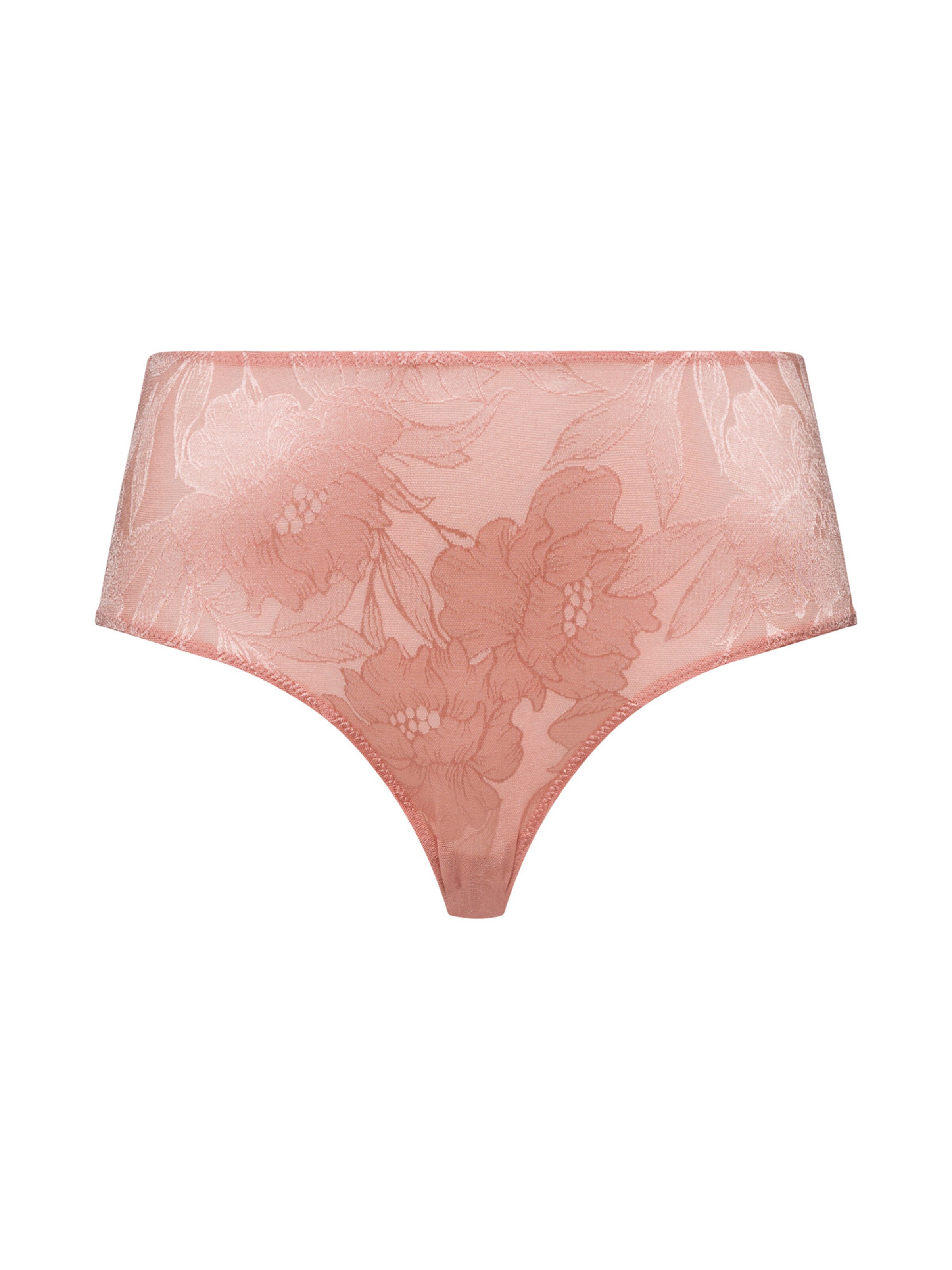 Slip ' Tina ' Hanro en marron : devant