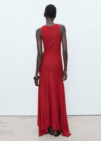 MANGO Strickkleid in Rot