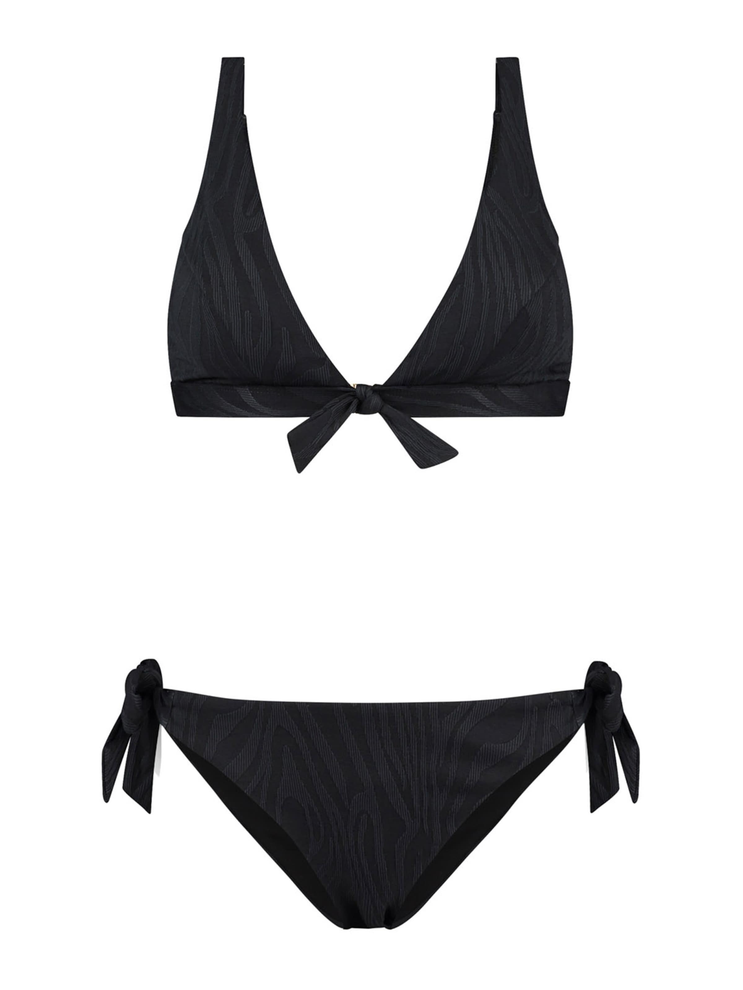Triangle Bikini 'TEDDY' Shiwi en noir : devant