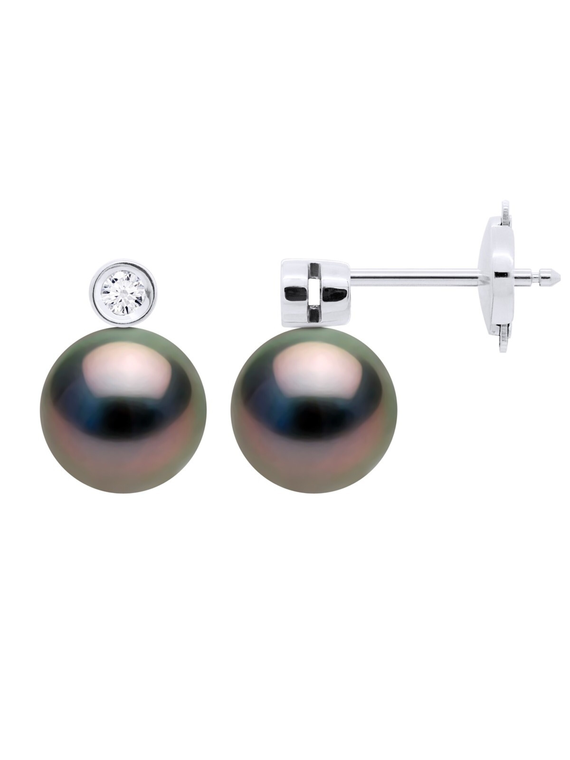 Ateliers Saint Germain Earrings 'PUKARUA' in Black: front