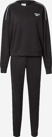 Reebok Sports Suit in Black: front