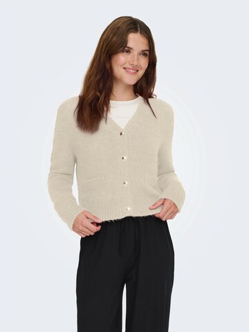 ONLY Strickjacke 'ONLMAGGIE' in Beige: Vorderseite