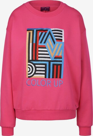 TALBOT RUNHOF X PETER HAHN Sweatshirt in Roze: voorkant