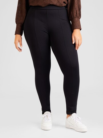 SAMOON Regular Leggings in Zwart: voorkant