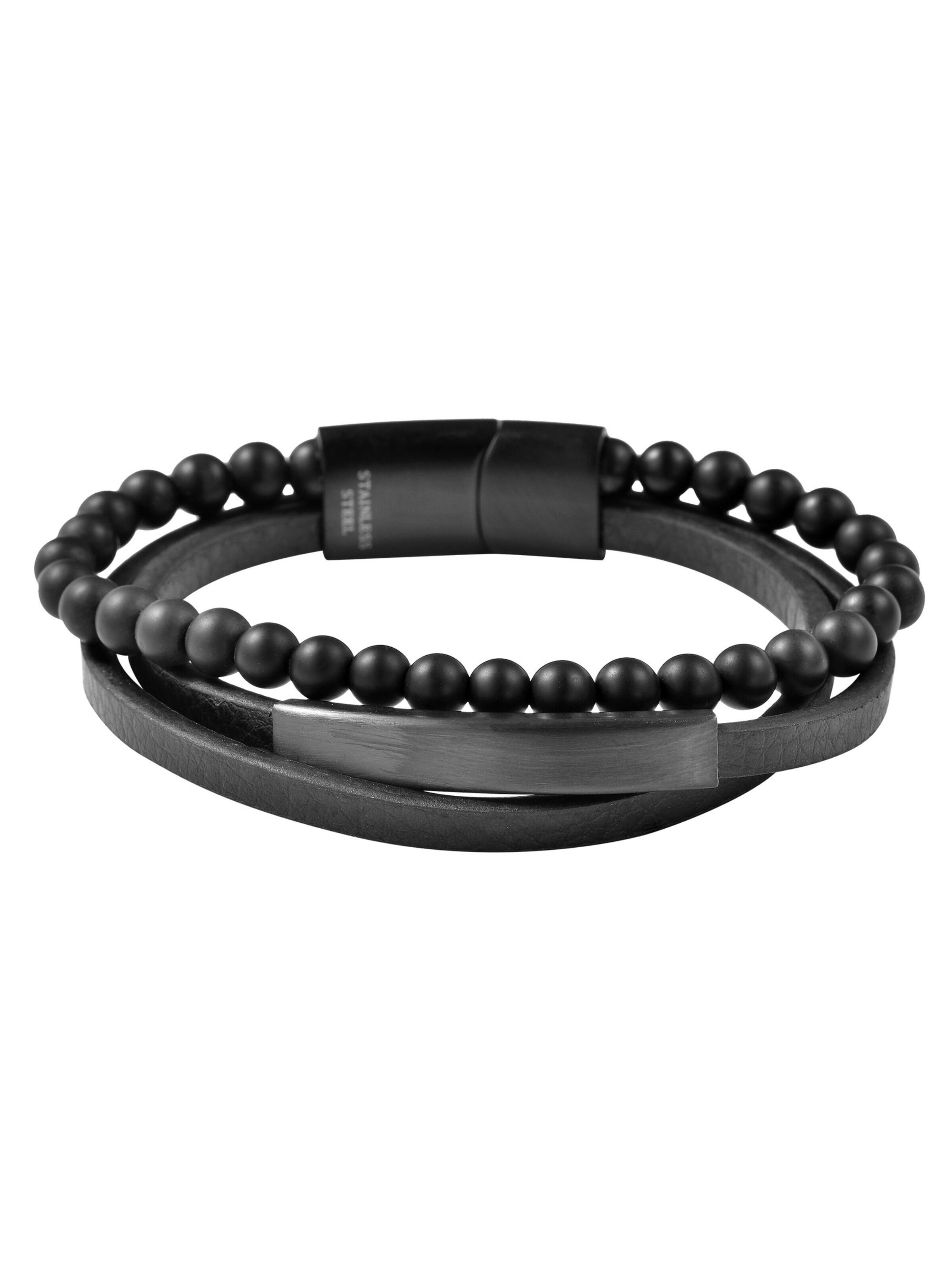 Akzent Bracelet 'Jaimy, Ionenplattierung' in Black