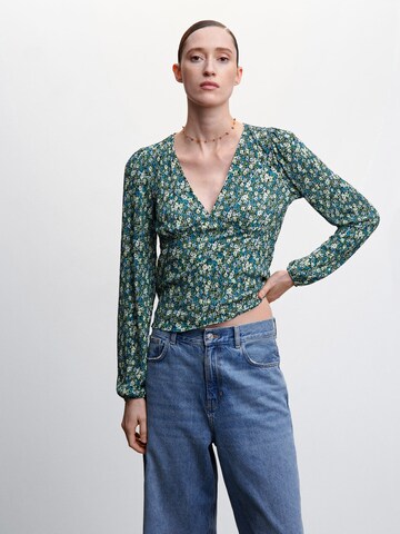 MANGO Blouse 'PAMY' in Blue: front