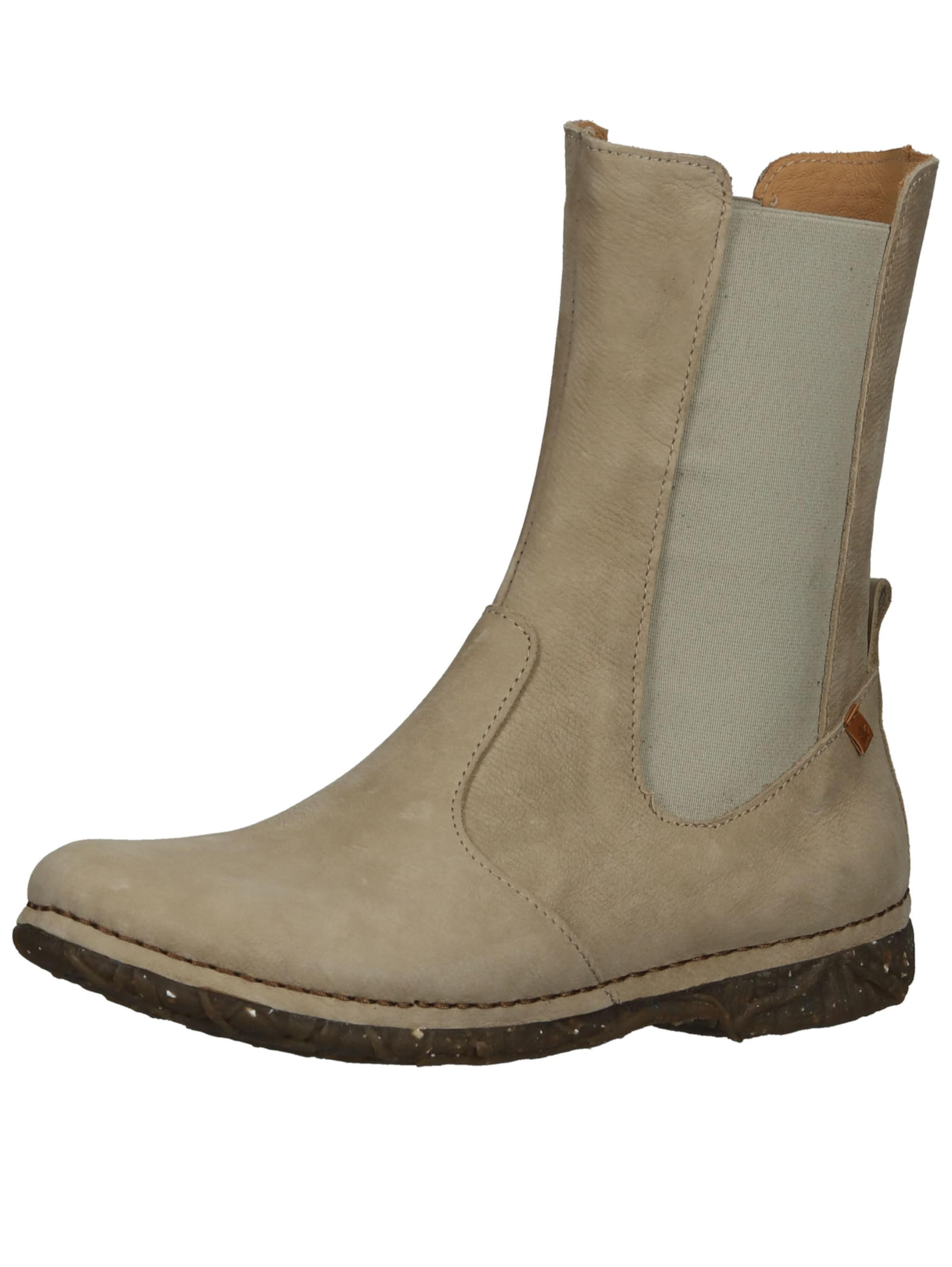 EL NATURALISTA Chelsea Boots in Beige: front