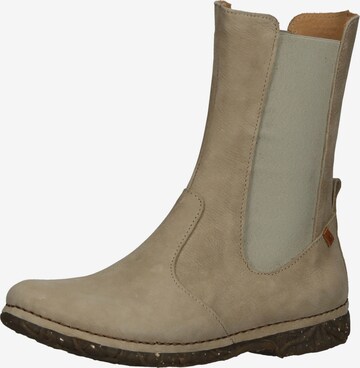 EL NATURALISTA Chelsea Boots in Beige: front