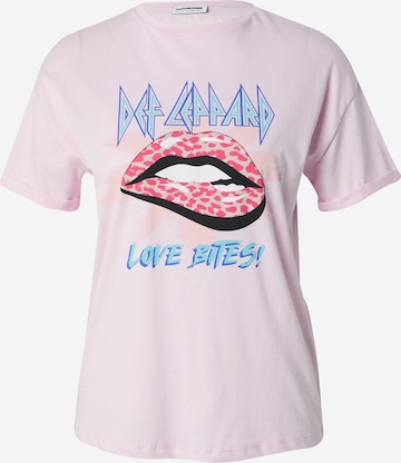 T-shirt 'BRANDY VALENTINE' Noisy may en rose : devant