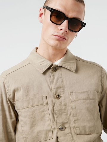 J.Lindeberg Regular fit Button Up Shirt 'Eric' in Beige