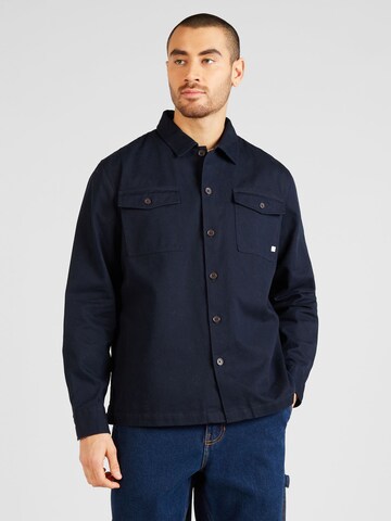 FARAH - Regular Fit Camisa 'PETERS' em azul: frente