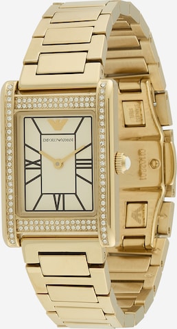 Montre à affichage analogique Emporio Armani en or : devant