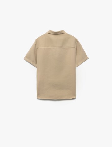 Koton Regular Fit Hemd in Beige
