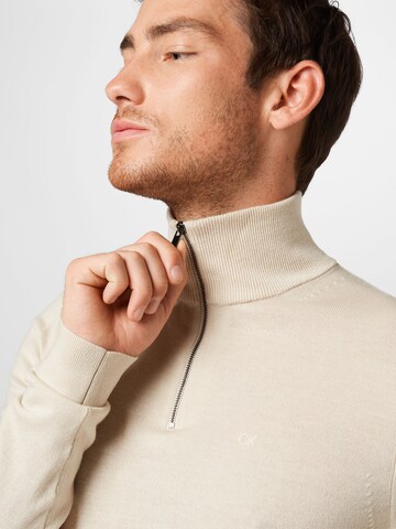 Calvin Klein Sweater 'SUPERIOR' in Beige