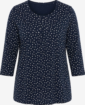 Ulla Popken Shirt in Blau: Vorderseite
