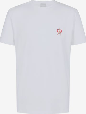 T-Shirt 'Lifebelt' Mey en blanc : devant