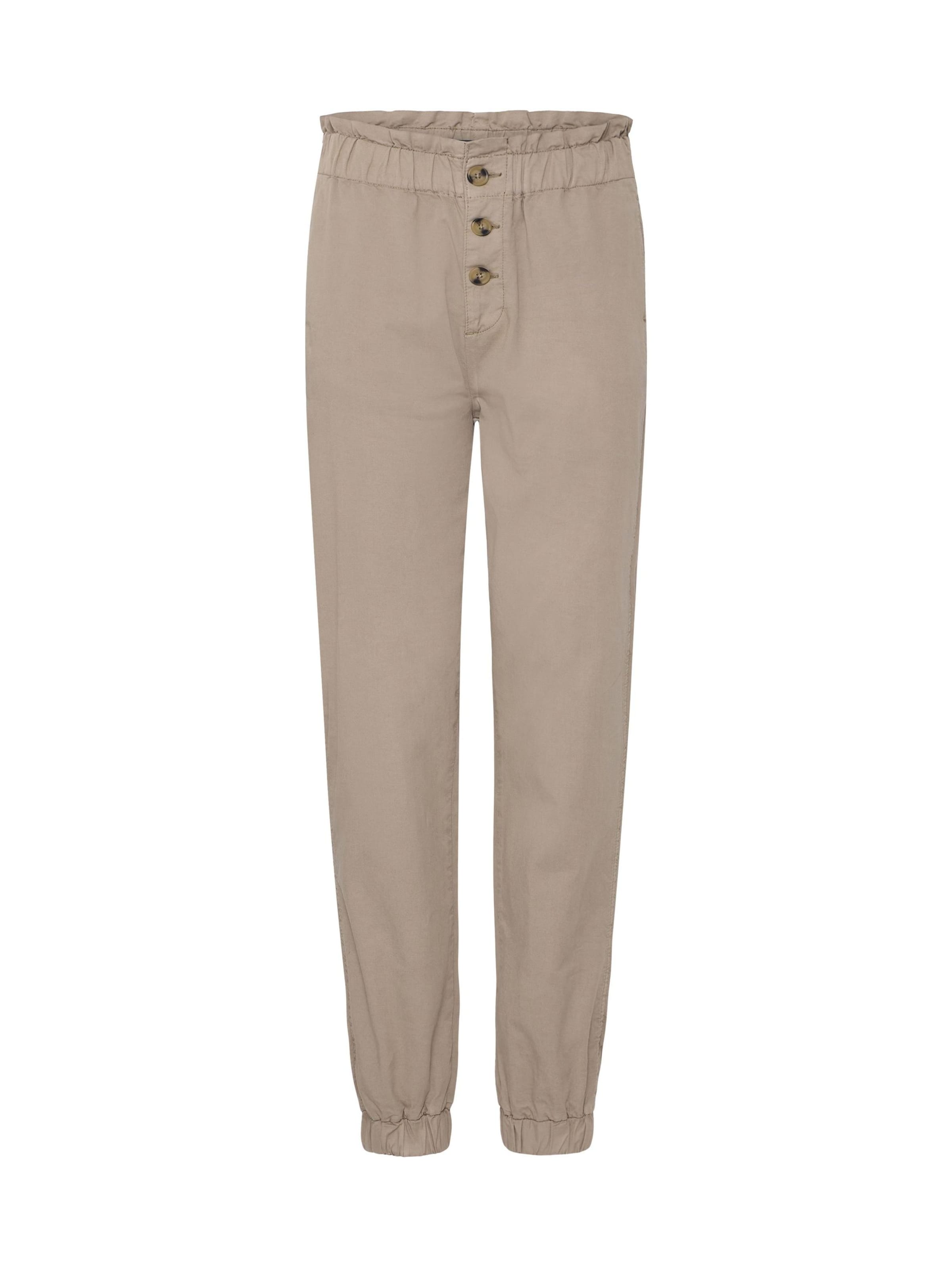 Oxmo Tapered Chinohose in Beige: Vorderseite