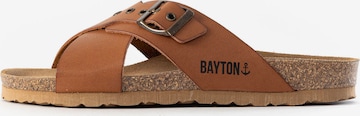 Bayton - Sapato aberto 'Sarria' em castanho: frente