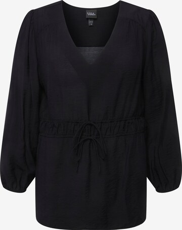 Ulla Popken Blouse in Zwart: voorkant