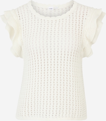 Pull-over Gap Petite en blanc : devant