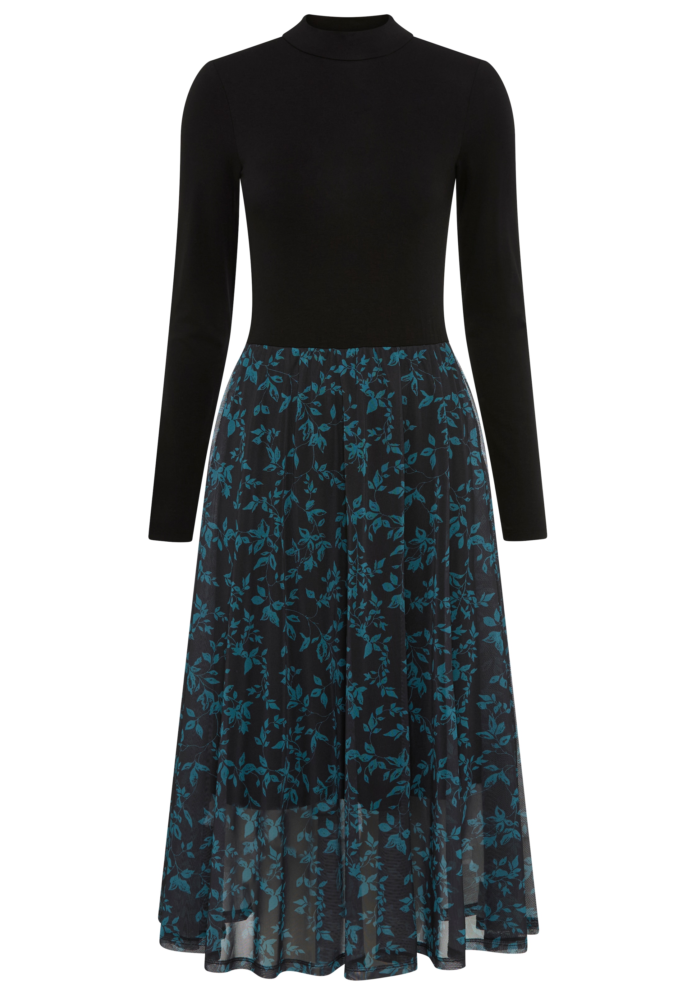 LAURA SCOTT Evening Dress in Black: front