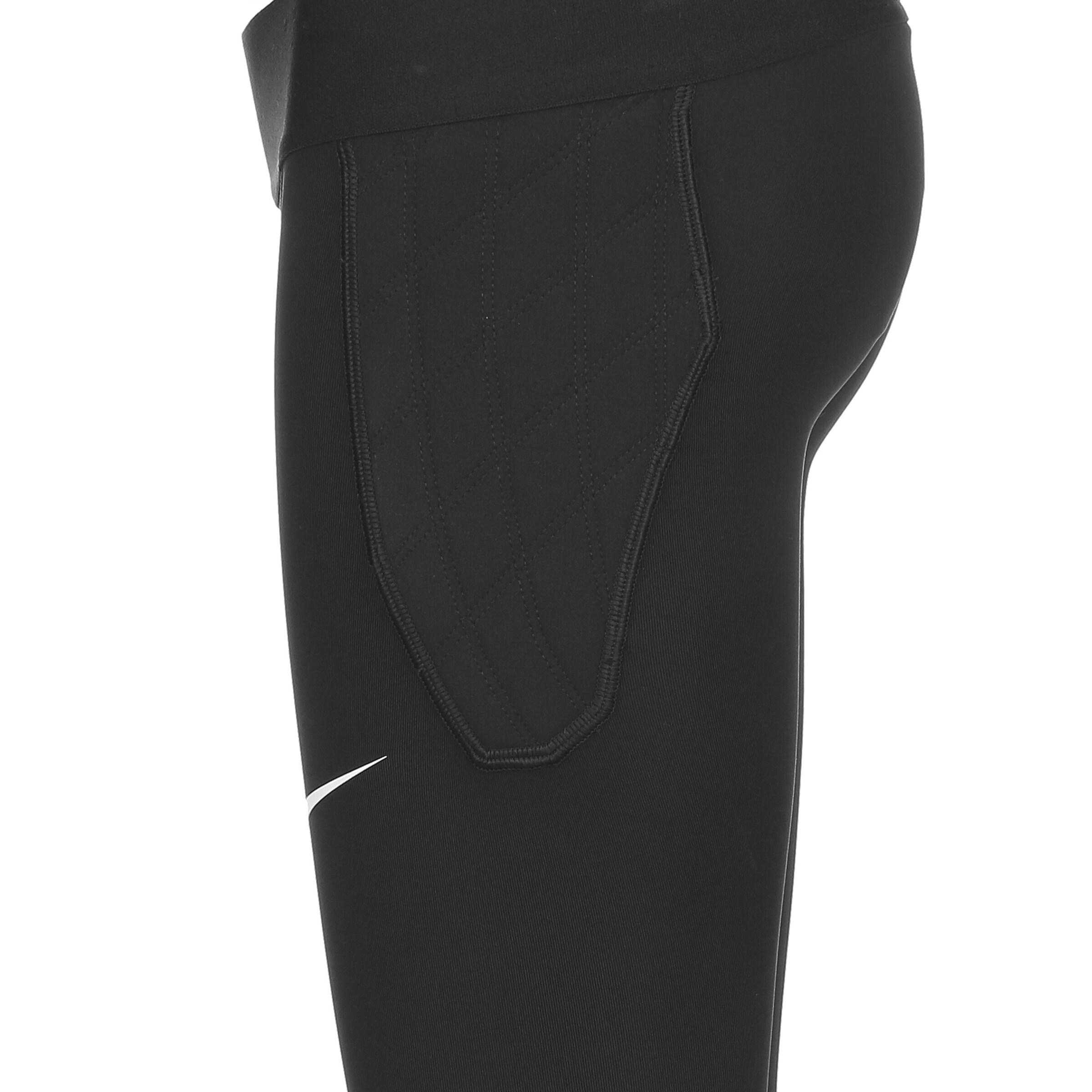 NIKE Skinny Sporthose in Schwarz