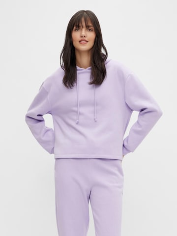 Sweat-shirt 'Chilli' PIECES en violet : devant