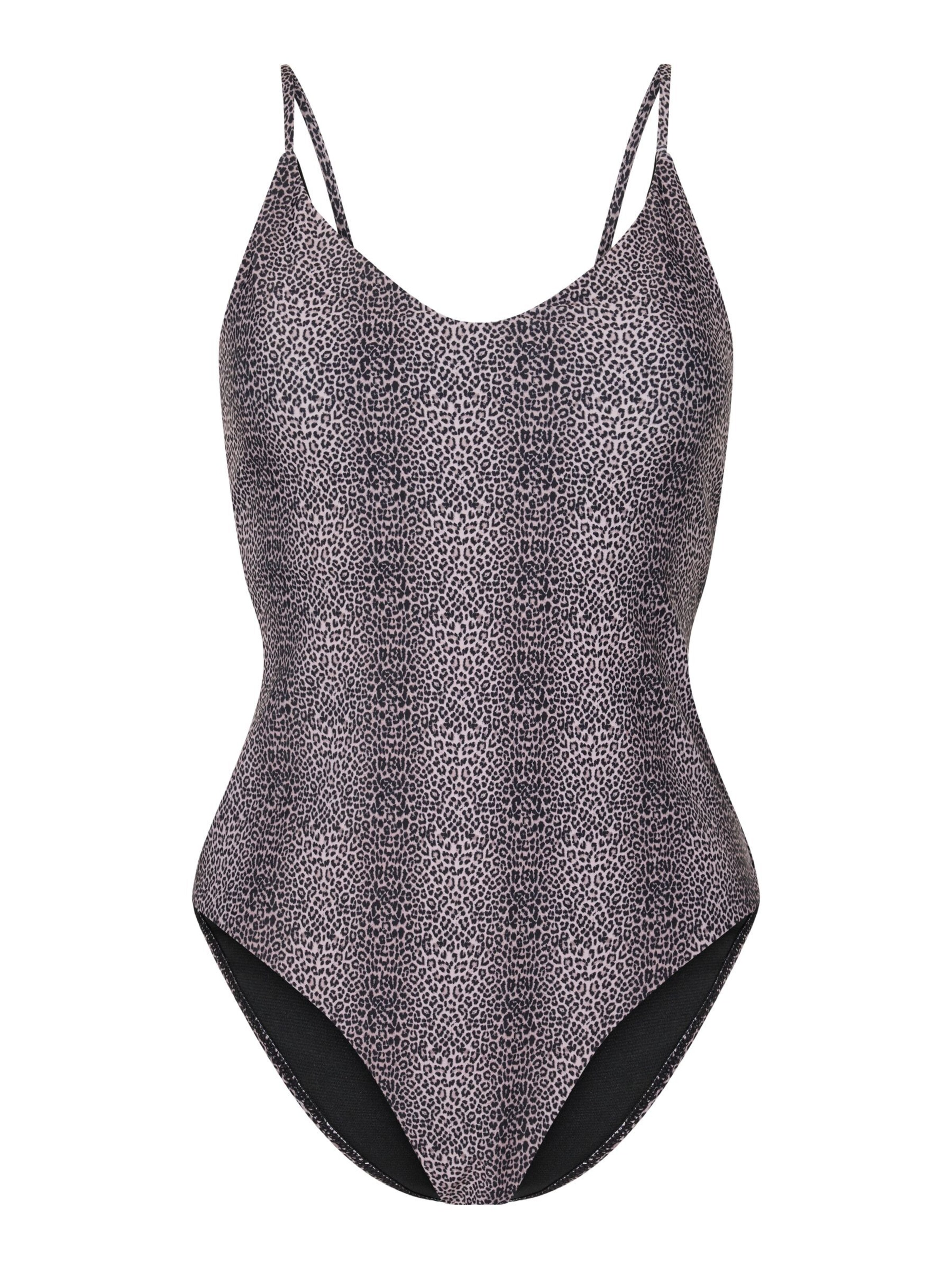 PIECES Maillot de bain 'PCBaomi' en aubergine / lilas, Vue avec produit
