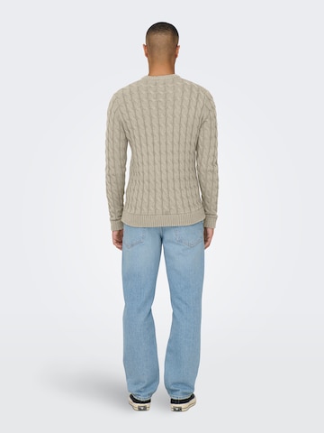 Only & Sons Свитер 'ONSKICKER' в Бежевый