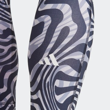 ADIDAS PERFORMANCE Skinny Urheiluhousut 'Essentials Printed' värissä sininen