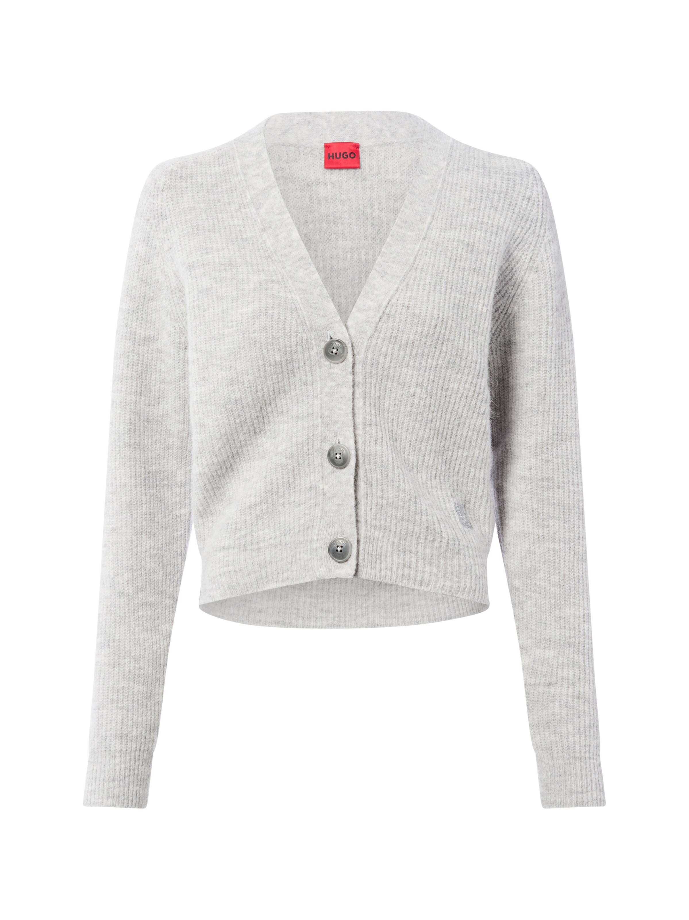 HUGO Cardigan 'Sarendie' en gris clair, Vue avec produit