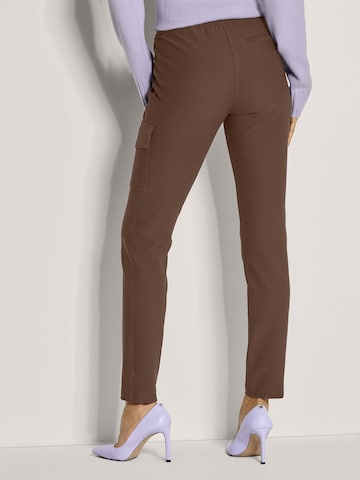 Effilé Pantalon MADELEINE en marron