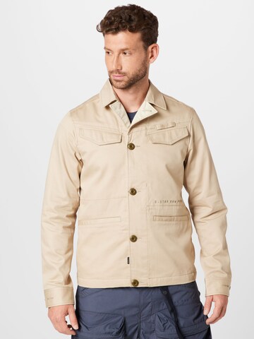 G-Star RAW Tussenjas in Beige: voorkant