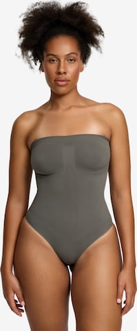 Body modelant 'Trägerloser Bodysuit Sculpting Shapewear mit String' cfab (formerly creamy fabrics) en gris : devant