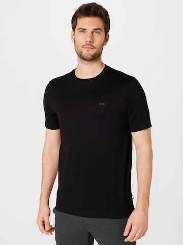 BOSS Black Koszulka 'Thompson 01' w kolorze czarny: przód