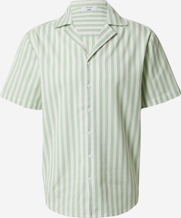 DAN FOX APPAREL Regular fit Overhemd 'William' in Groen: voorkant