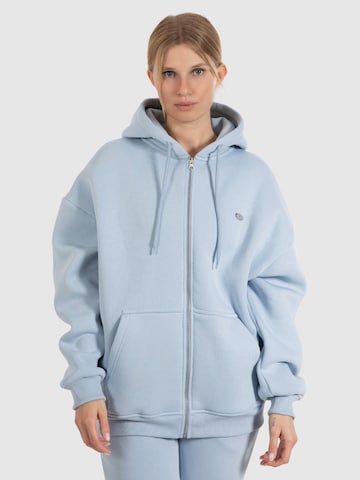 Veste de survêtement Smilodox en bleu : devant